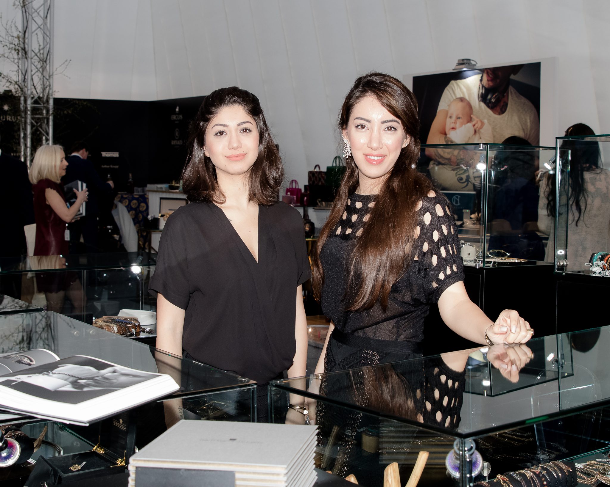 Guests and brand displays at an SJH Events occasion.