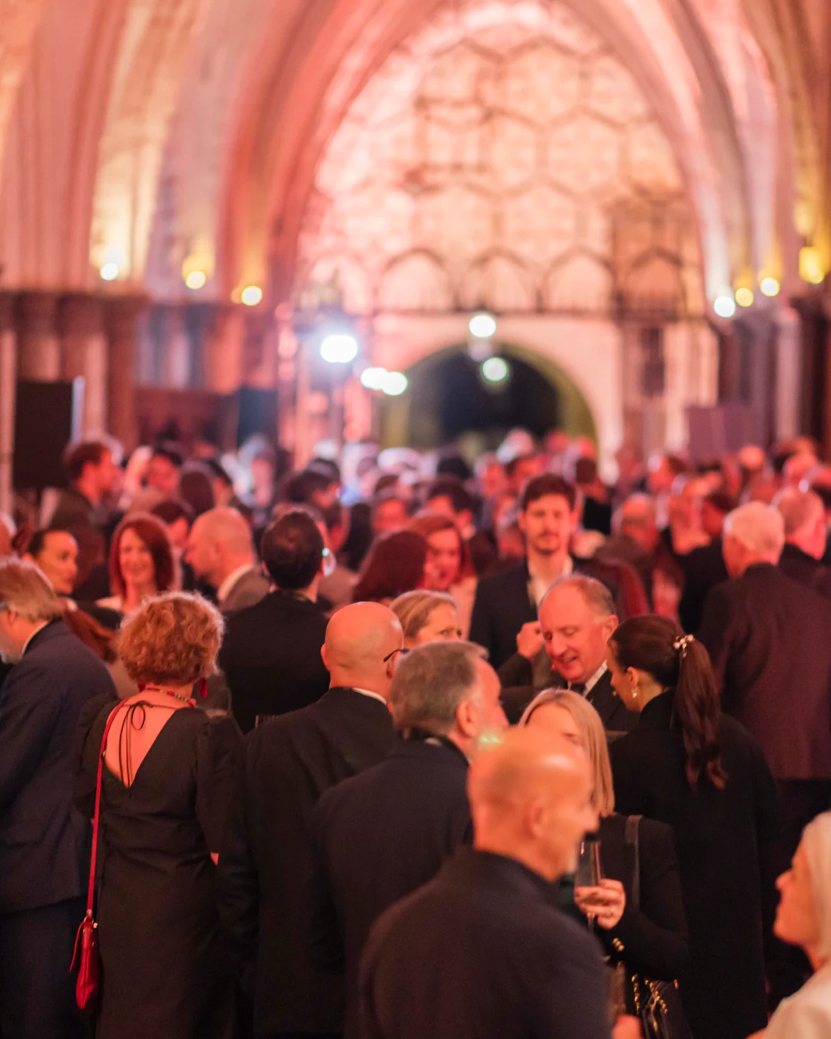 Guests gathered beneath the vaulted ceiling at The Commonwealth at 75 event