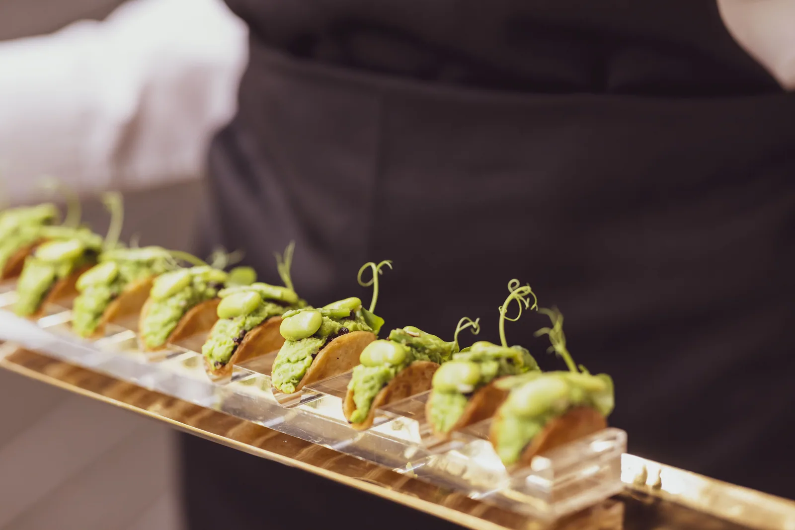Attentive hospitality and freshly presented canapés