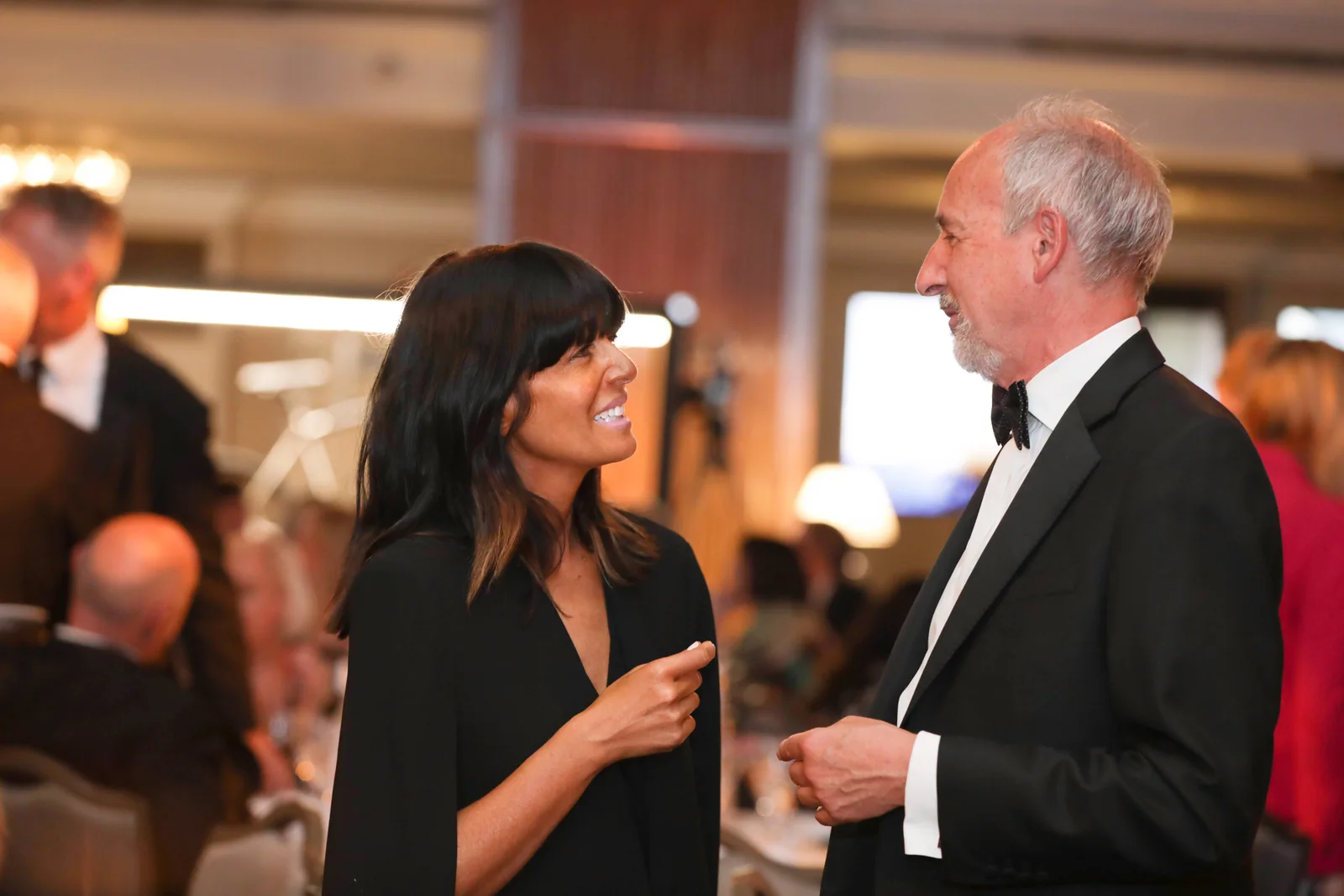 Guests enjoying conversation at a reception